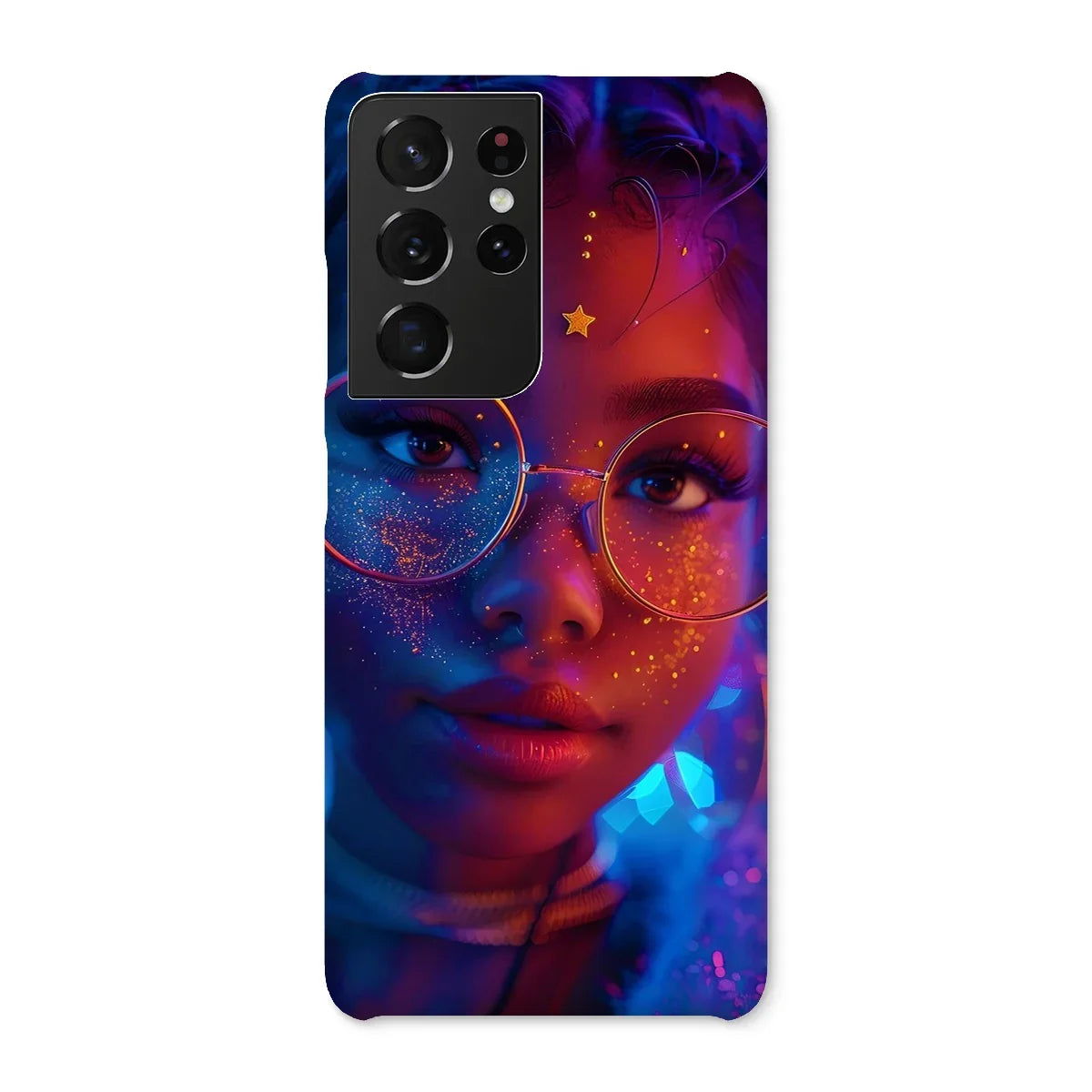 Black Girl Magic Stardust Cosmic Vibe| Black Woman Magic Snap Phone Case - D'Sare