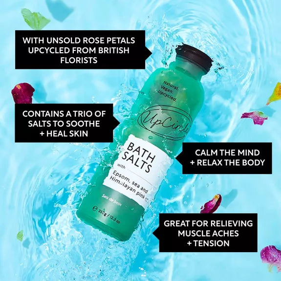 Up Circle Eco Friendly Bath Salts with Epsom, Sea & Himalayan Pink Salts