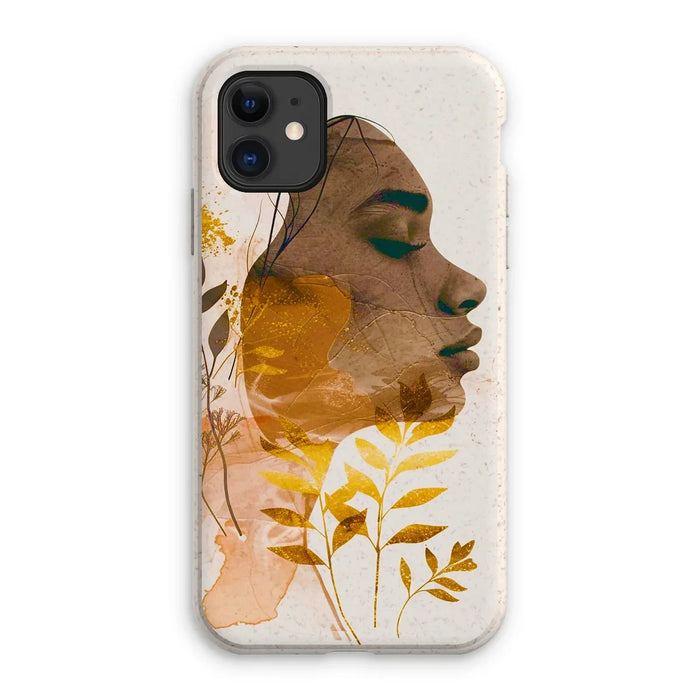 Golden Harmony Silhouette 06 Eco Phone Case