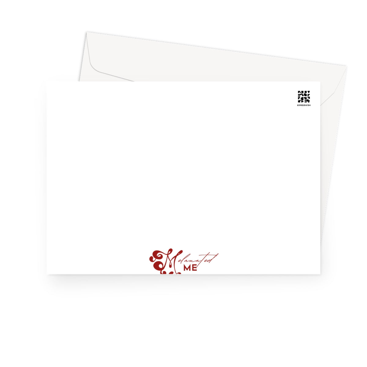 Echoes of Life: Afrocentric Meditation Peach and Gold Abstract Art Eclectic Greeting Card