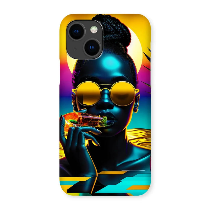 Tropical Sunset Dreams : Neon Vibes Snap Phone Case