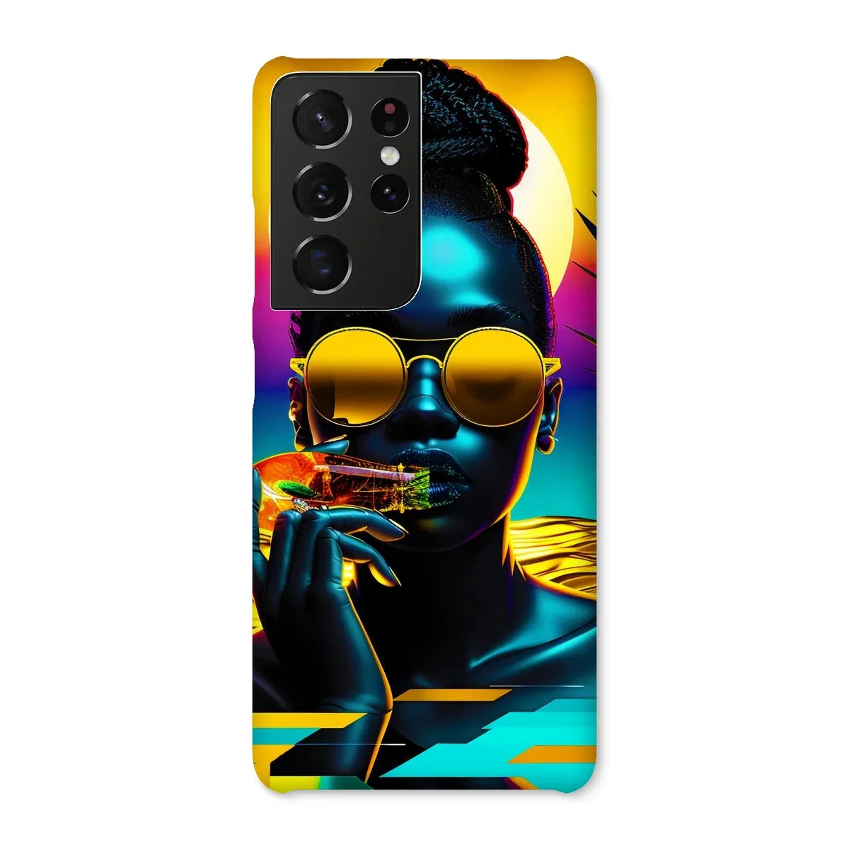 Tropical Sunset Dreams : Neon Vibes Snap Phone Case - D'Sare