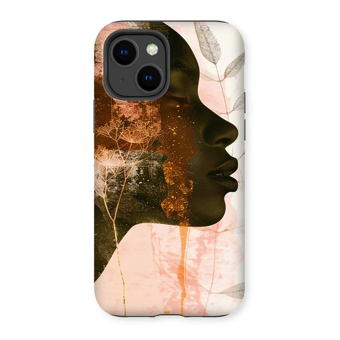 Golden Silence Serene Echoes Tough Phone Case