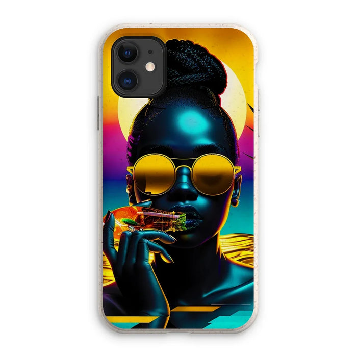 Tropical Sunset Dreams : Neon Vibes Eco Phone Case