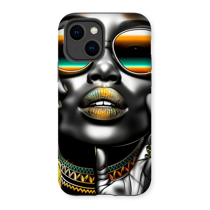 Vibrant Flow Girl Tough Phone Case