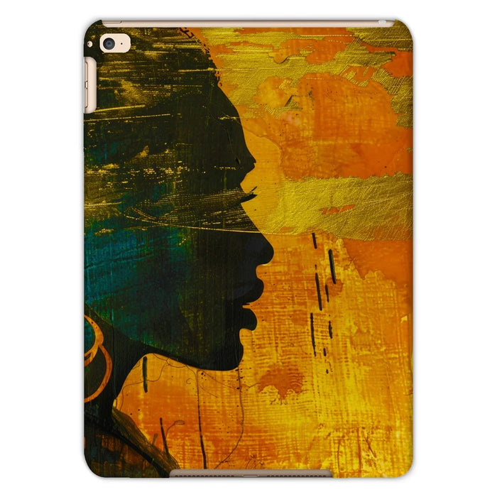 Golden Afrocentric Silhouette Tablet Cases