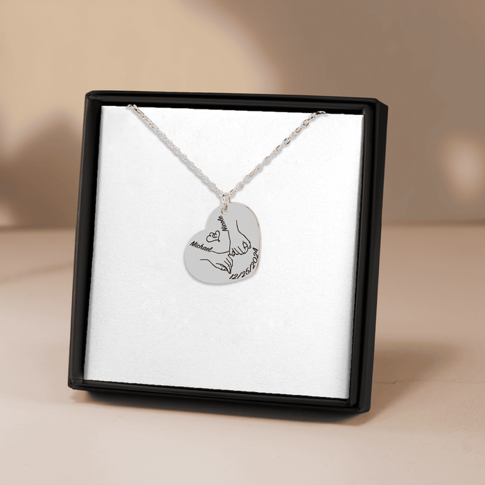 Our first christmas together Heart Necklace