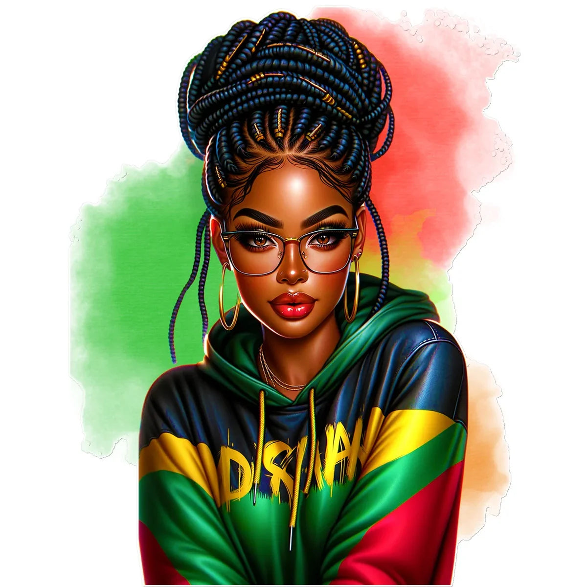 Irie Island Girl Temporary Tattoo - D'Sare