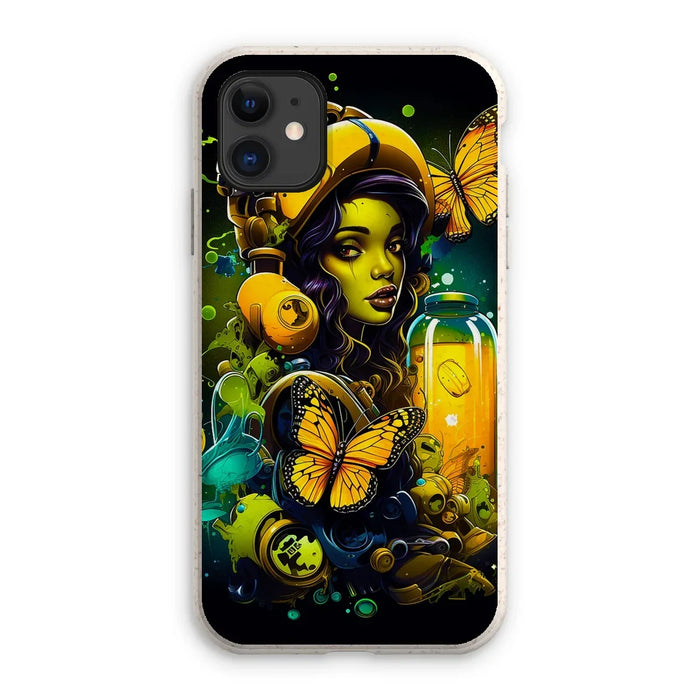 Bioluminescent Dreams | Monarch Butterfly Alchemist | Vibrant Fantasy Eco Phone Case