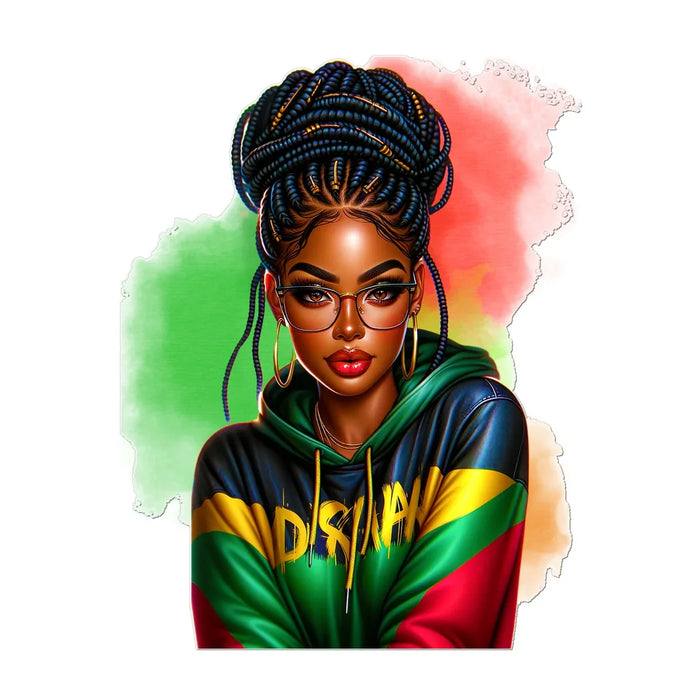 Irie Island Girl Temporary Tattoo