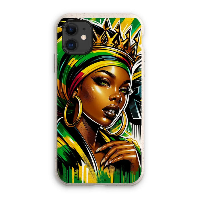 Gift For Her Rasta Queen Street Black Women Gift Eco Phone Case
