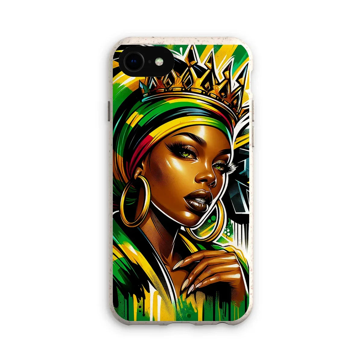Gift For Her Rasta Queen Street Black Women Gift Eco Phone Case - D'Sare