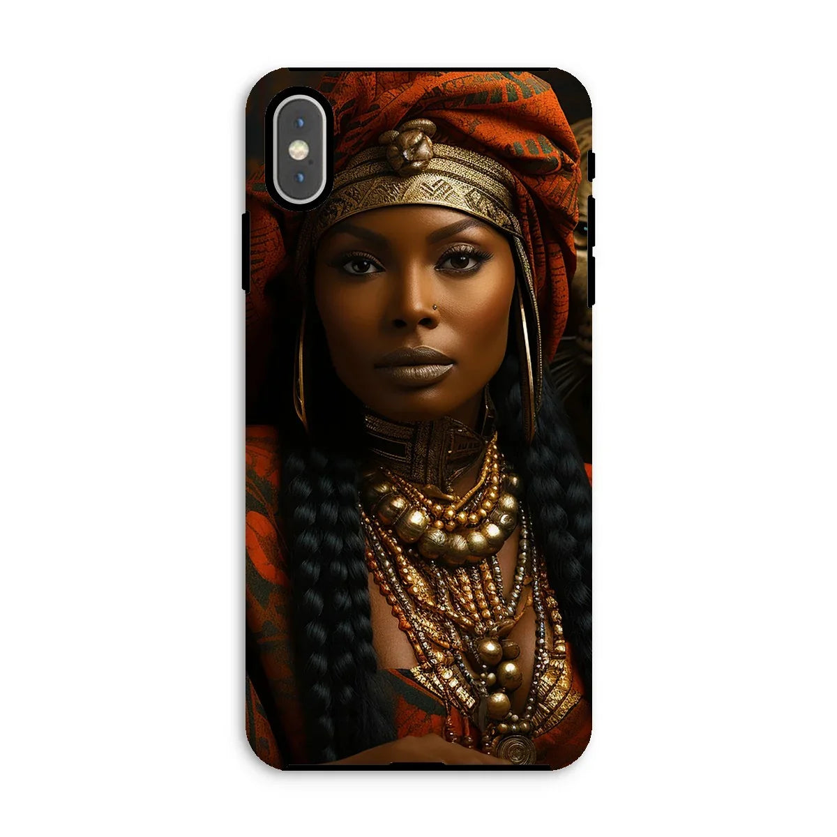 Empress Ebony Leopard Luxe MelanatedME Tough Phone Case - D'Sare