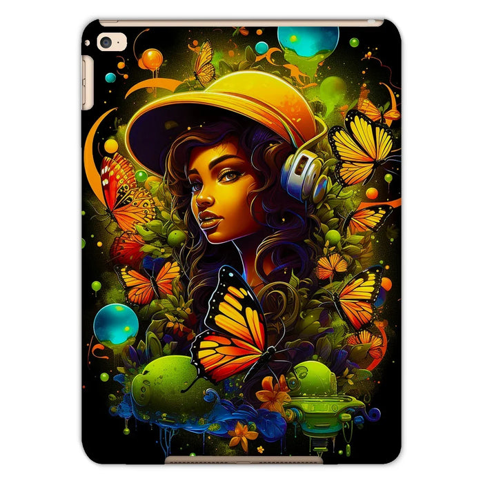 Urban Girl Neon Butterfly Headphone Pop Tablet Cases