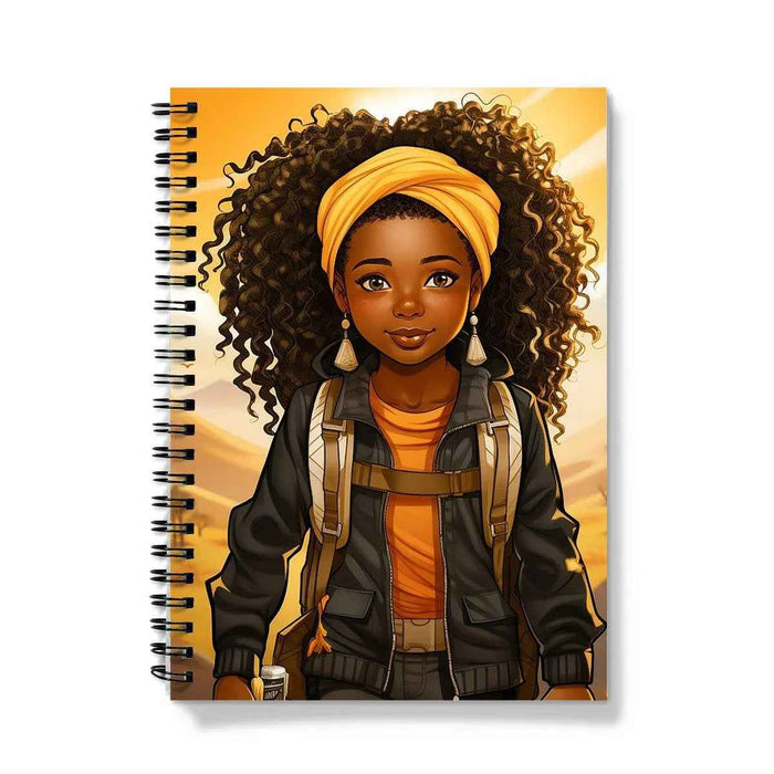 Autum Days Cute Black Girl MelanatedMe Notebook