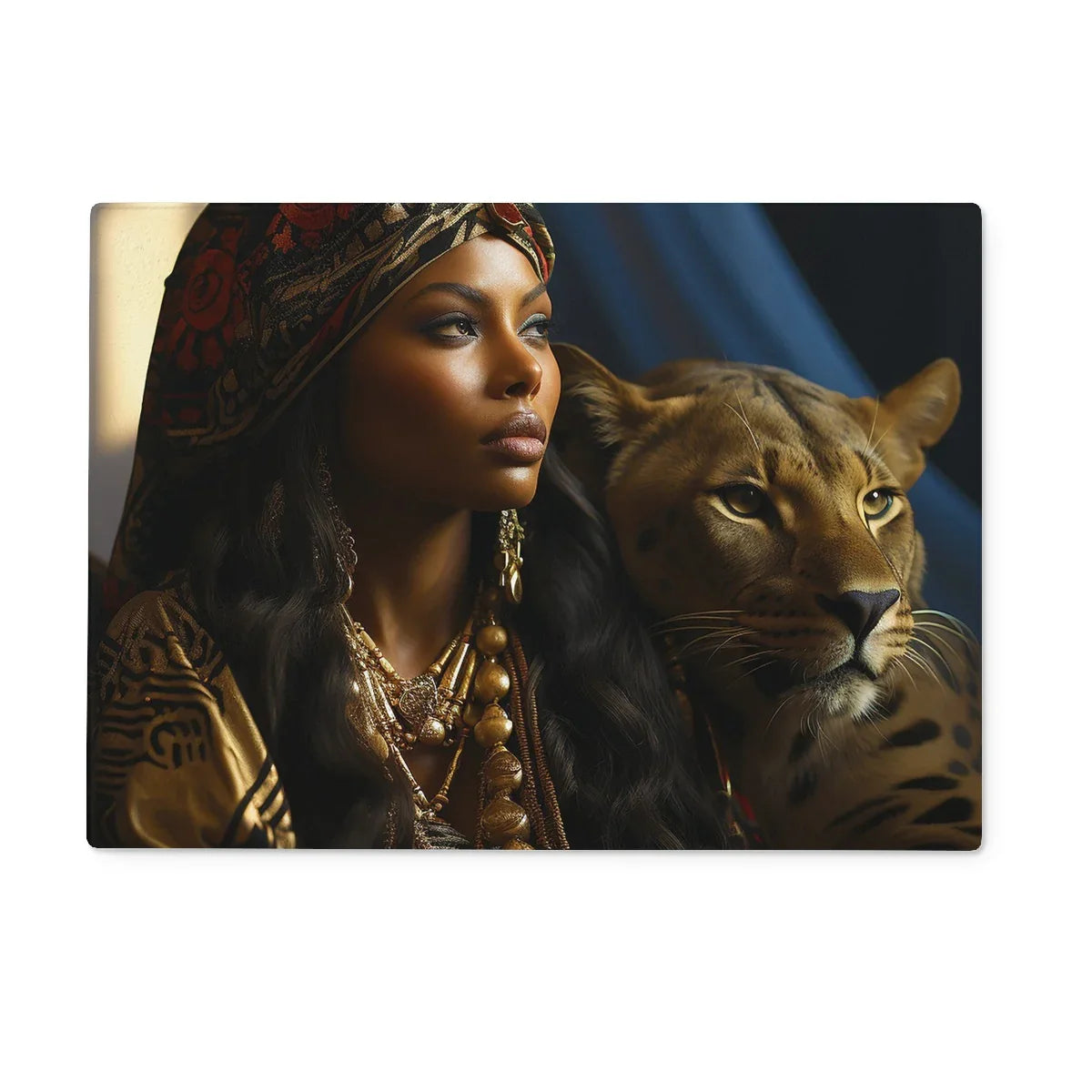 Empowered Ebony Sentiments Glass Chopping Board - D'Sare