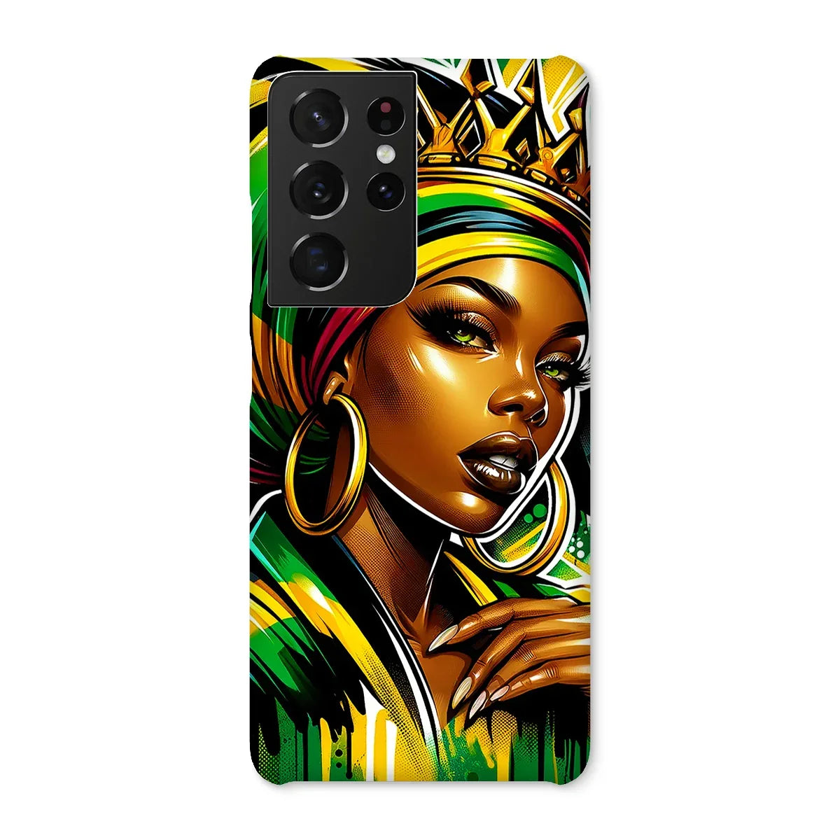 Gift For Her Rasta Queen Street Black Women Gift Snap Phone Case - D'Sare