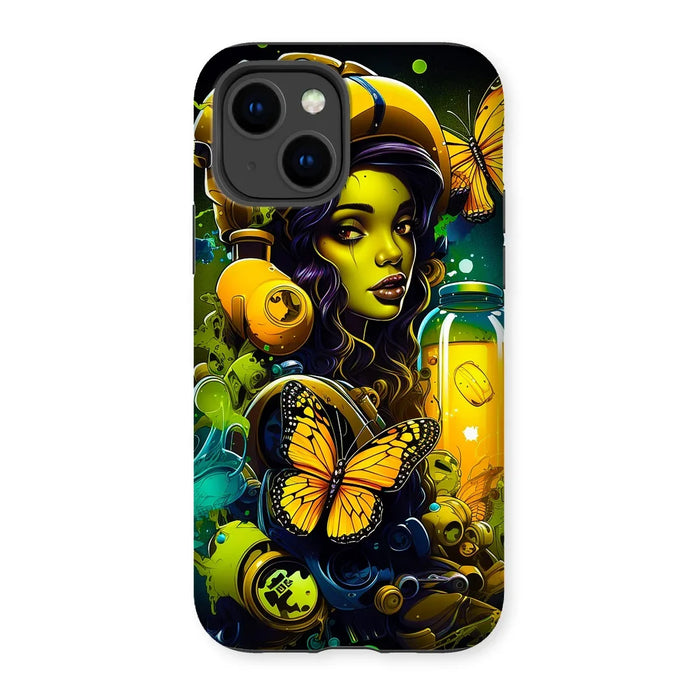 Bioluminescent Dreams | Monarch Butterfly Alchemist | Vibrant Fantasy Tough Phone Case