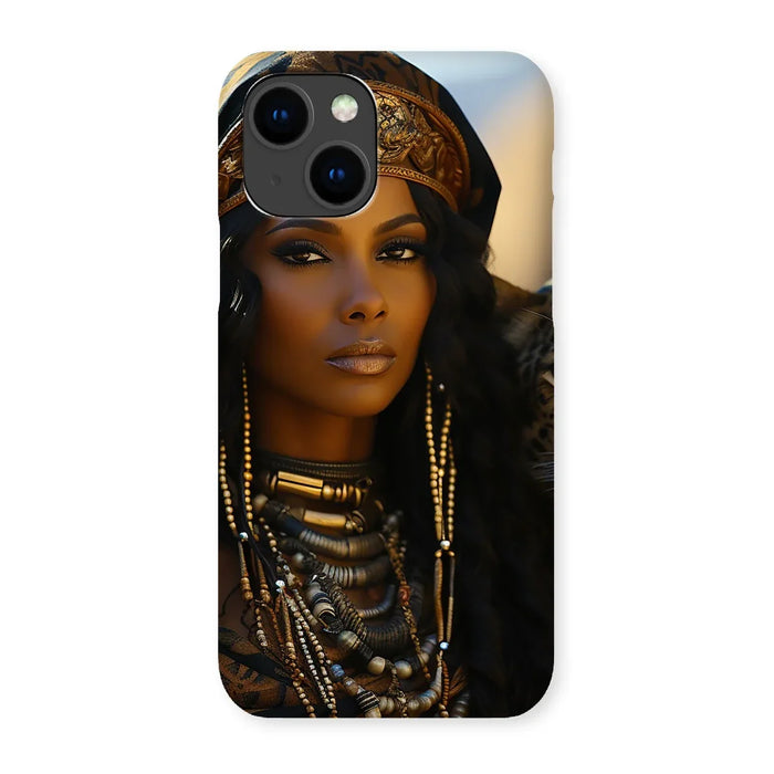 Blue Empress and The Majestic Leopard Snap Phone Case