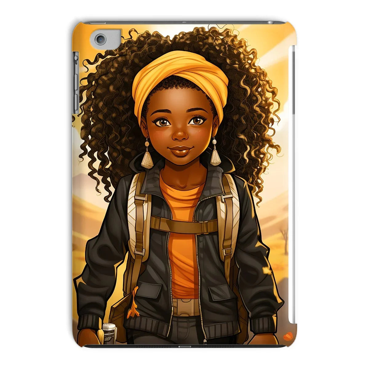 Autum Days Cute Black Girl MelanatedMe Tablet Cases - D'Sare
