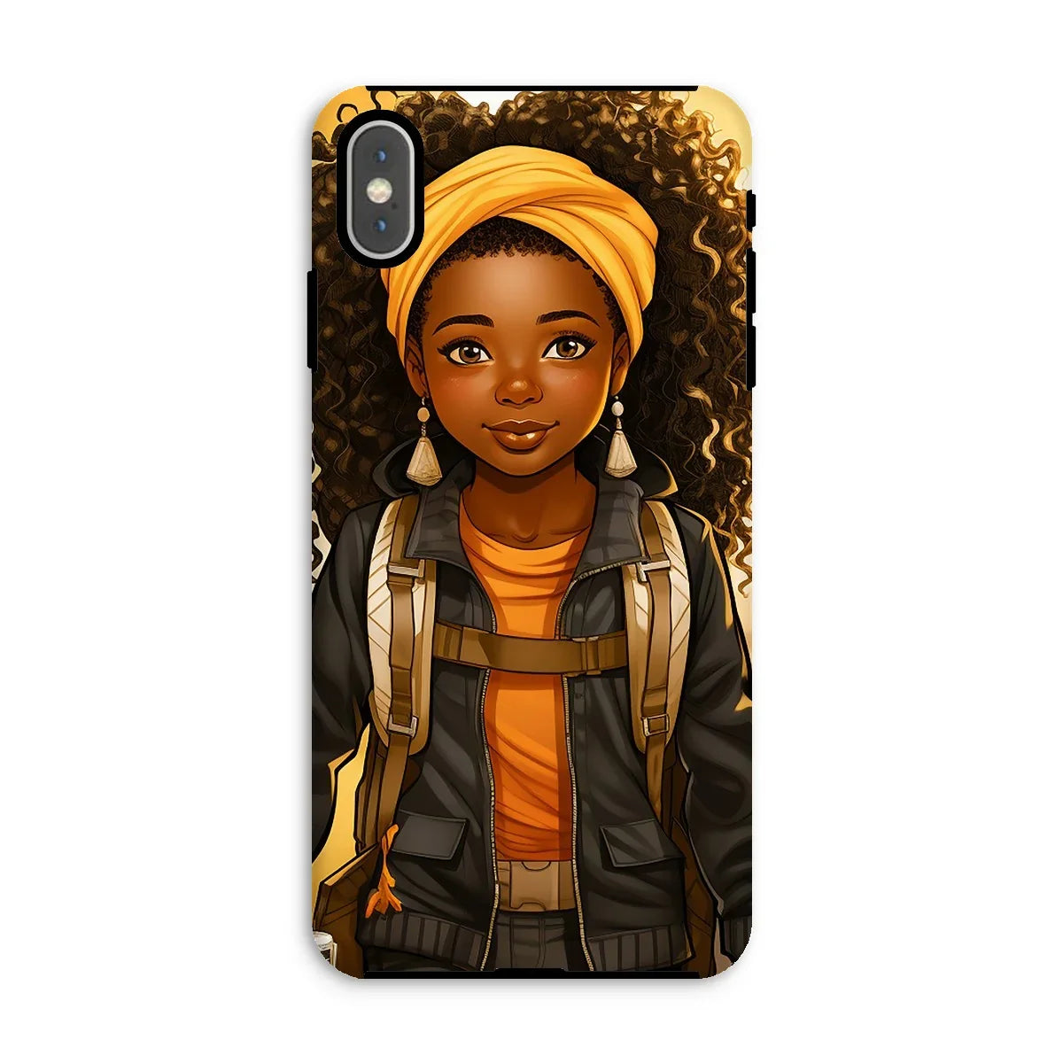 Autum Days Cute Black Girl MelanatedMe Tough Phone Case - D'Sare