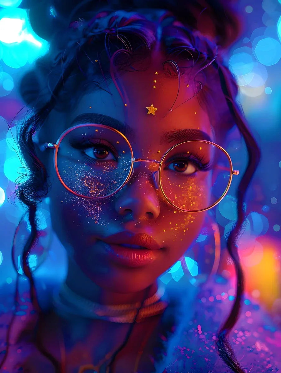 Black Girl Magic Stardust Cosmic Vibe| Black Woman Magic