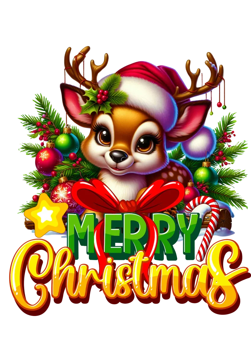 Reindeer Merry Christmas