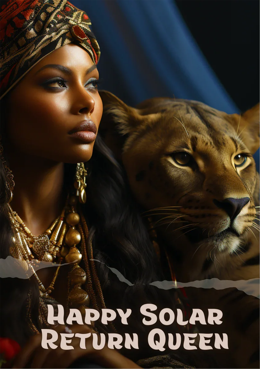 Happy Solar Return Empowered Ebony Sentiments