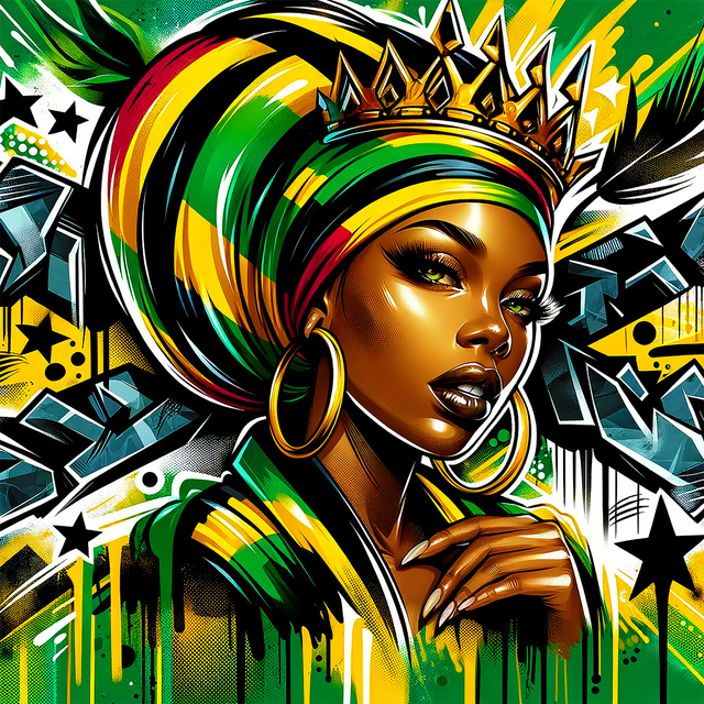 Gift For Her Rasta Queen Street Black Women Gift