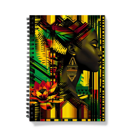 African Print Empress  Notebook - D'Sare