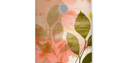 Peach Golden Leafy Escape Snap Phone Case by Prodigi