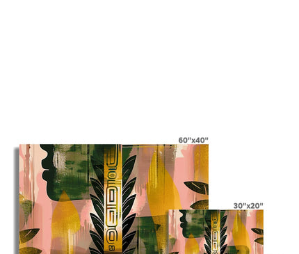 Echos of Duality Golden Pink Reflection Photo Art Print