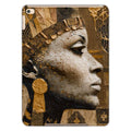 Afrocentric Golden Empress iPad Tablet Case Snap On Durable Polycarbonate