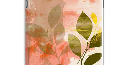 Peach Golden Leafy Escape Tablet Cases by Prodigi