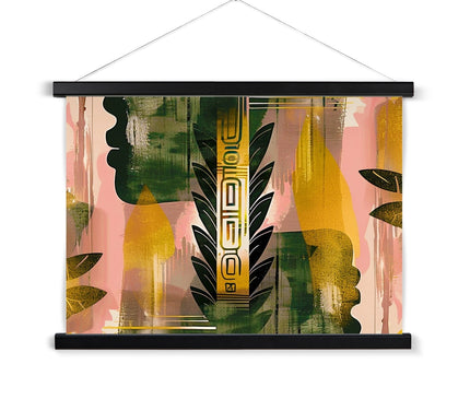 Echos of Duality Golden Pink Reflection Fine Art Print with Hanger