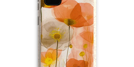 Poppy Echoes Golden Peach Eco Phone Case by Prodigi
