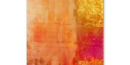 Warm Amber Seranade Coaster Eclectic Art by Prodigi