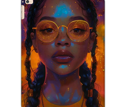 Solar Flare Radiant Soul  Beautiful Black Girl  Tablet Cases - D'Sare
