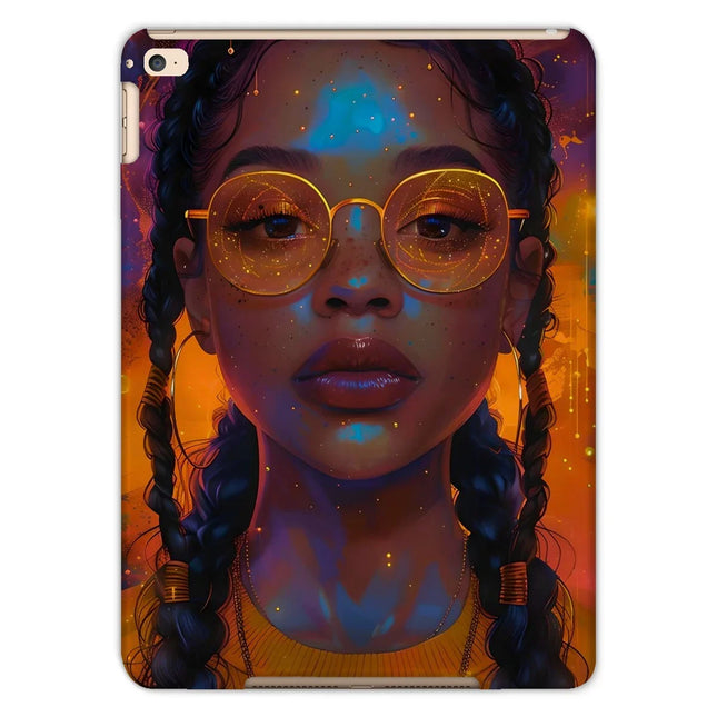 Solar Flare Radiant Soul  Beautiful Black Girl  Tablet Cases - D'Sare
