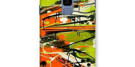 Neon Splatter Symphony: Urban Graffiti Art Snap Phone Case by Prodigi
