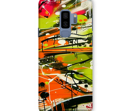 Neon Splatter Symphony: Urban Graffiti Art Snap Phone Case - D'Sare