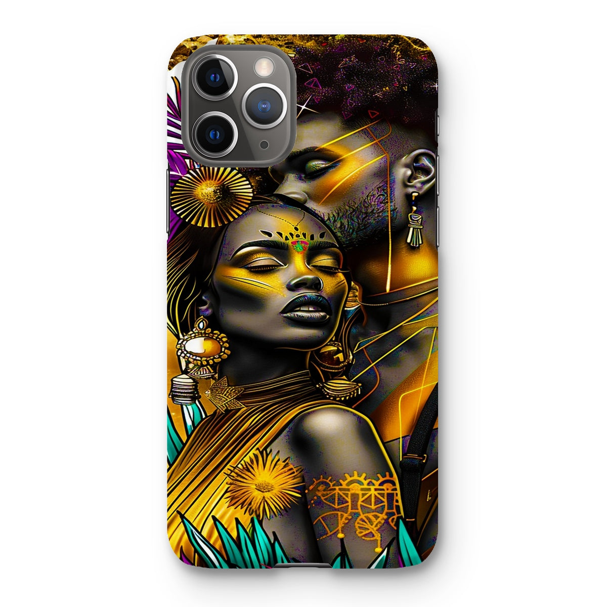 Golden Embrace Majestic Love Waterfall Snap Phone Case - D'Sare