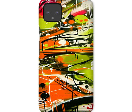 Neon Splatter Symphony: Urban Graffiti Art Snap Phone Case - D'Sare