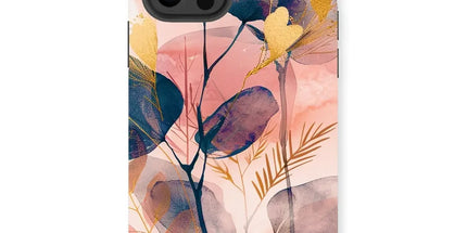 Peachy Golden Flora Escape Tough Phone Case by Prodigi