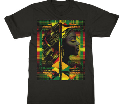 Abstract Red and Green Black Queen Fusion Softstyle T-Shirt