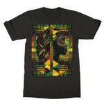 Abstract Red and Green Black Queen Fusion Softstyle T-Shirt