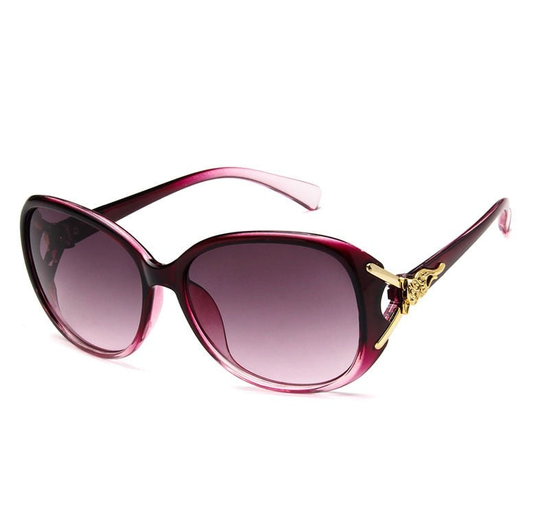 Elegant Oval Sunglasses for Women - Luxury Vintage Shades