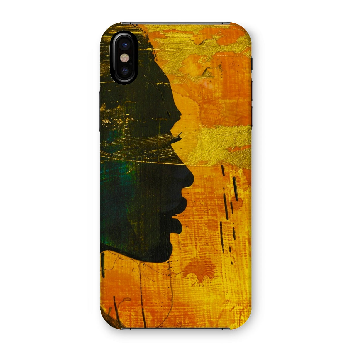 Golden Afrocentric Silhouette Snap Phone Case - D'Sare