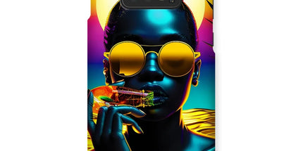 Tropical Sunset Dreams : Neon Vibes Snap Phone Case by Prodigi