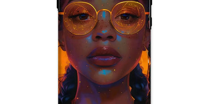 Solar Flare Radiant Soul Beautiful Black Girl Tough Phone Case by Prodigi